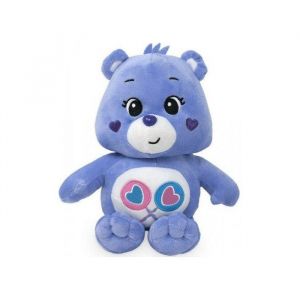 Otto Office Peluche bisounours tougentille mauve avec 2 coeurs 28 cm - peluche licence - doudou enfant - ours