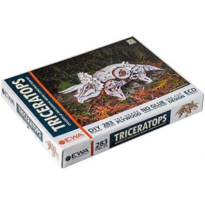 Image de Ewa-marine Puzzle 3D en Bois - Triceratops Eco Wood Art