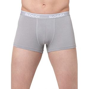 Image de Sloggi Lot de 2 boxer unis Gris + Gris - Taille 2XL