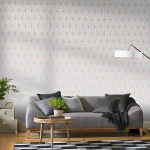 Graham & Brown Papier peint G&B Prism White Pink Gold