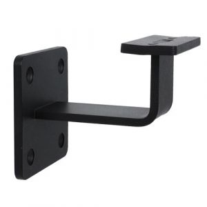 Support de main courante noir Carr&eacute;