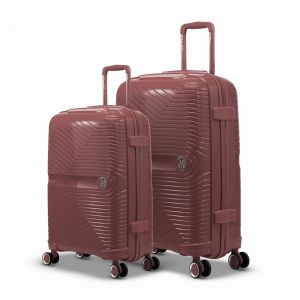 Set de 2 grandes Valises Rigides Signature, Rose Gold