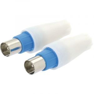 Dhome Fiche coaxiale droite diamètre 9,52 mm - 2 mâles