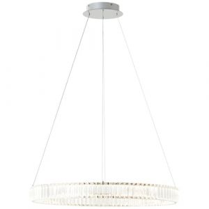 Brilliant AG Suspension LED - Queen - 80 cm - Chrome - Télécommande Dimmable