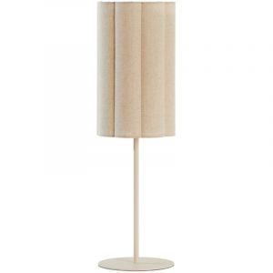 Vtwonen Light&living - lampe de table - Fringe - beige - métal textile