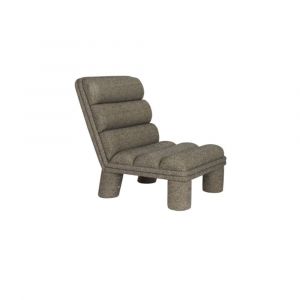 Dutchbone Fauteuil en tissu gris Fern