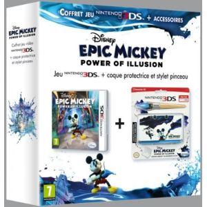 Image de Bundle Disney Epic Mickey : Power of Illusion + Coque + Stylet [3DS]