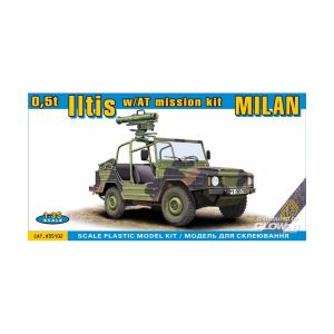ICM Maquette Camion : Camion léger 0,5 t 4x4 Iltis avec kit de mission Milan AT - 1/35