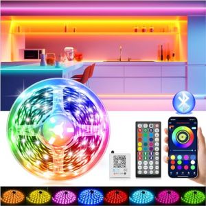 Ruban LED - REALKY - 15m - Multicolore - Flexible - Télécommande