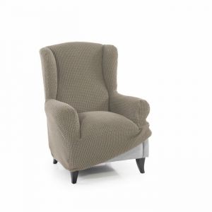 SOFASKINS Housse de Fauteuil 1 Place - Housse de canapé à Oreilles Super élastique, avec Design Exclusif, Respirante et Durable, Facile à Installer. Dimensions 70-110 cm. Couleur Lin