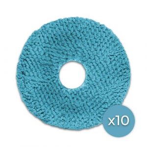 Cecotec Pack de 10 serpillières pour Robots aspirateurs Lave-vitres Conga Windroid 1090 Double Spray. Consommable - Accessoires pour Robot Lave-vitres, Contient 10 unités.