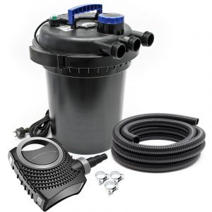 Sunsun CPF-180 Set 6000l 11W UVC NEO2800 Pompe Tuyau Kit de Filtration