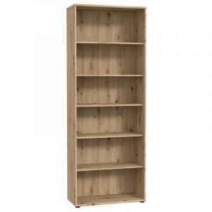 Meubletmoi - Bibliothèque / Étagère h. 198 x l. 74 cm décor chêne artisan - maria