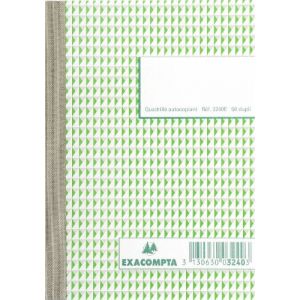 Exacompta 3240e Lot de 10 Manifolds 5 X 5 14,8/10,5 50 Feuillets Doubles Autocopiants