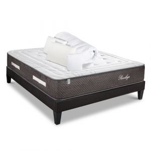 BELLECOUR LITERIE Pack anti punaise PRIVILEGE 140x190 cm Matelas + Sommier + Accessoires