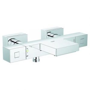 Image de Grohe MITIGEUR THERMOSTATIQUE BAIN DOUCHE GROHTHERM CUBE AVEC RACCORDS S, NFC3 RÉF 34508000