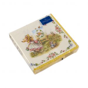 Villeroy & Boch Easter Accessoires Serviette repas lapins Blanc - Couleur Blanc - Taille Taille unique