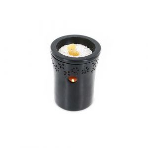 Les encens du monde 2 brûle-parfum en pierre noire