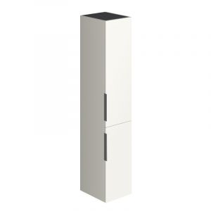 Colonne de salle de bain Olena 2 portes blanc brillant