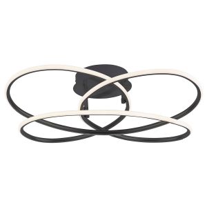 Plafonnier LED Node, dimmable, noir