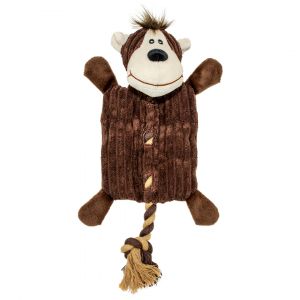 Jouet peluche pour chien singe balle Duvoplus Zoo Friends Morris