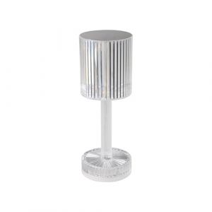 Image de Eglo Lampe de table LED sans fil Lucignano, luminaire int&eacute;rieur &agrave; poser, avec abat-jour, changement de couleur RGB, plastique transparent, tactile, rechargeable USB