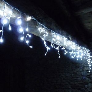 Millumine Guirlande Pro Stalactite 10m 360 Leds Blanc Froid Et Flash