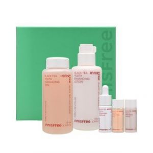 Innisfree Black Tea Youth Enhancing Skin Care Set 2023 Renewal Version - 5 pcs