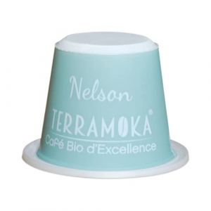 Image de Terramoka Bo&icirc;te de Caf&eacute; Bio Nelson 300 Capsules D&eacute;caf&eacute;in&eacute; Home Compost compatible Nespresso 1.65kg
