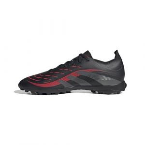 Adidas Mixte Predator League Turf Football Boots Chaussures, Core Black/Grey Four/Lucid Red, 36 2/3 EU
