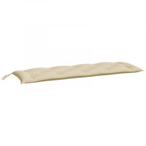 VidaXL Coussin de banc de jardin beige 150x50x7 cm tissu oxford