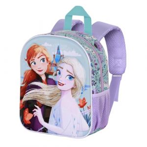 Karactermania Disney La Reine des Neiges 2 (Frozen 2) Spring-Sac à dos 3D Elite, Bleu, 25 x 30 cm, Capacité 7 L