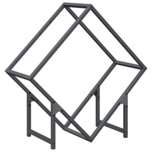 VidaXL Portant de bois chauffage anthracite 60x25x60 cm 864281