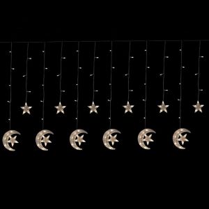 Werkapro Guirlande lumineuse électrique lunes 2,5 mètres 138 LED