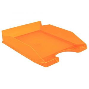 Corbeille à courrier Faibo translucide orange