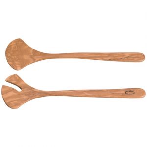 Image de Couverts à salade 2pcs en bois d'olivier 30cm Jean Dubost