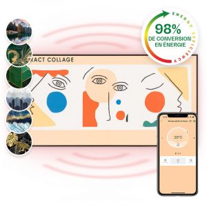 Klarstein Radiateurs Chauffage Radiant Electrique IP44, Chauffage salle de bain infrarouge Intelligent WiFi et App, Radiateur Electrique Mural 700W, Heater