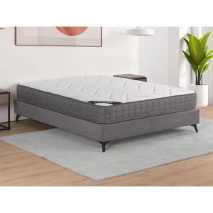 Image de Vente-unique - Matelas 140 x 190 cm ressorts ensach&eacute;s 5 zones accueil m&eacute;moire de forme &eacute;p.23cm - babylone de ysm&eacute;e