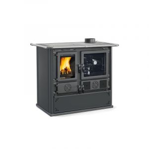 La Nordica Cuisinière à bois raccordable Rosa Steel 5.0 8.8 kW Noir