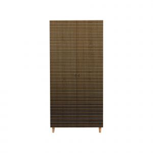 Dmora - Garde-robe 2 portes Dfrollan, Meubles de chambre, Penderie de plain-pied, Placard à vêtements, 90x52h192 cm, Chêne