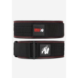 Gorilla wear Halter Belt - 4 Inch Premium Leather Lifting Belt - Black - L/XL