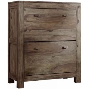 Meuble à chaussure 80x41 Palissandre huilé Gris taupe NATURE GREY 96