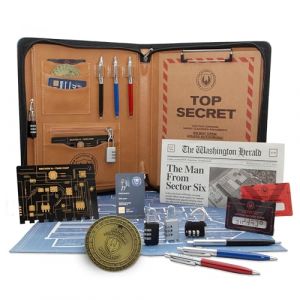 The Mystery Agency | The Man from Sector Six - Home Escape Room Adventure, Olivier-Winning Writer Henry Lewis, 1 to 6 Players, Real Props | English