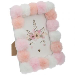 Atmosphera Cadre (10x15) Pompons Licorne Rose