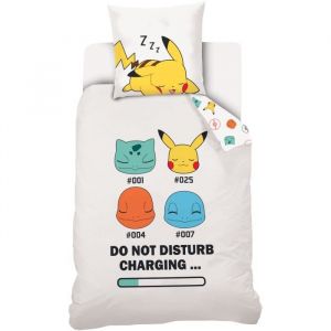 Image de Sahinler Pokémon Starter - Housse de Couette Enfant Pikachu - Parure de Lit Coton