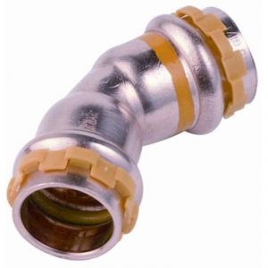 Comap 510GXXG - Coude 45 cuivre à sertir gaz mâle-femelle D22