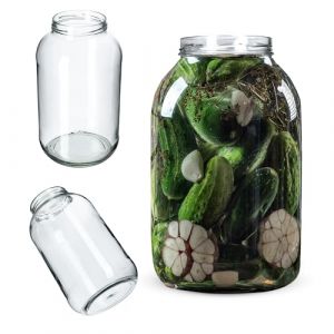 Kadax - Lot de 1 bocal de conservation, 4 l, diamètre : 100 mm, à insérer, à insérer, à conserve, ronds, sans couvercle