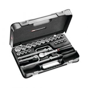 Facom Coffret douilles 1/2" 12 pans en pouces - 25 pi&egrave;ces SL.161-3P6U