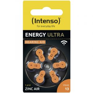Intenso Energy Ultra Lot de 6 Piles pour appareils auditifs, PR 48, Type 13