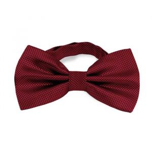 OCIODUAL Noeud papillon élégant à Carreaux pour homme en Rouge Vin Design unicolor avec fermeture